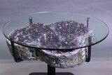 Stunning Amethyst Geode Table - Includes Glass Table Top #255437-4